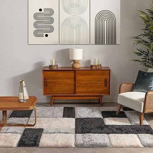 Mono Block Shaggy Rug