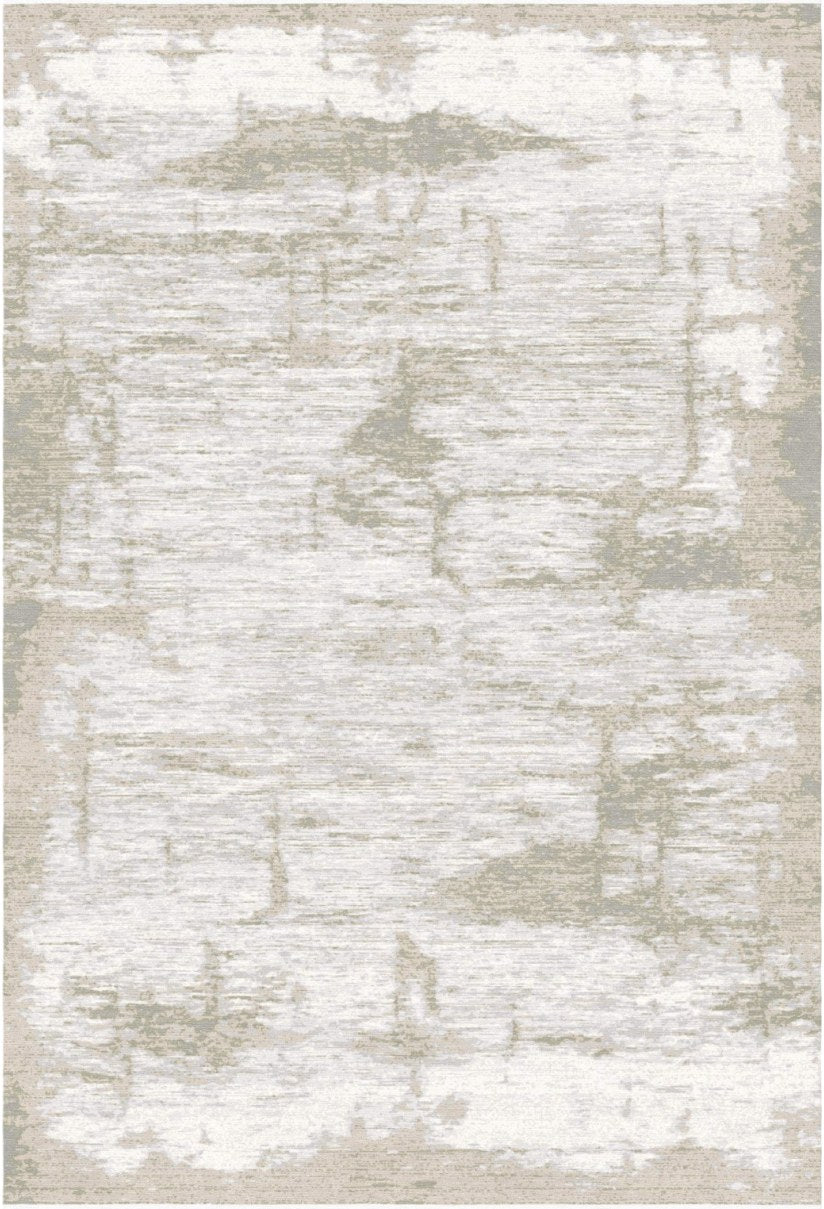 Almond Faded Abstract Modern Area Rug, flat view
