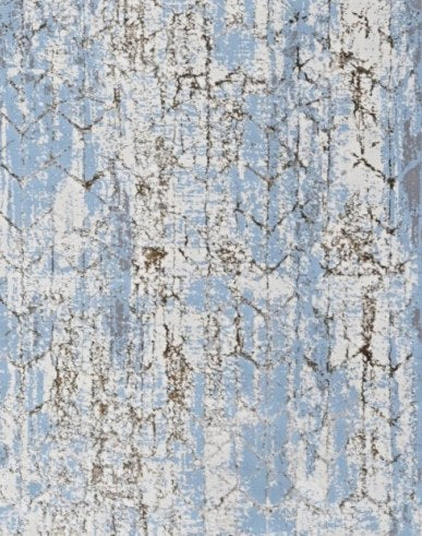 Iron Abstract Splash Modern Area Rug pattern detail