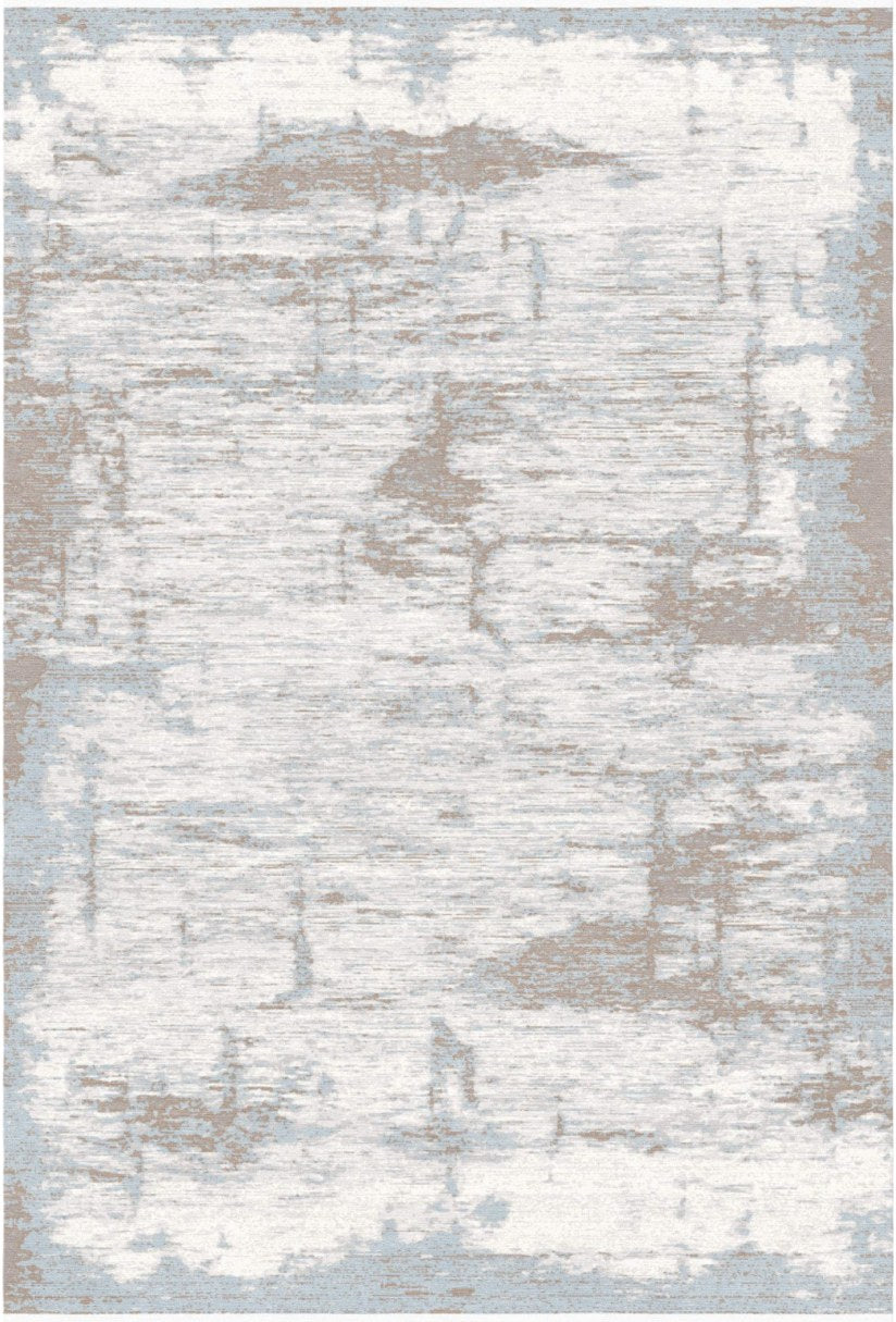 Iron Faded Abstract Modern Area Rug, flat view