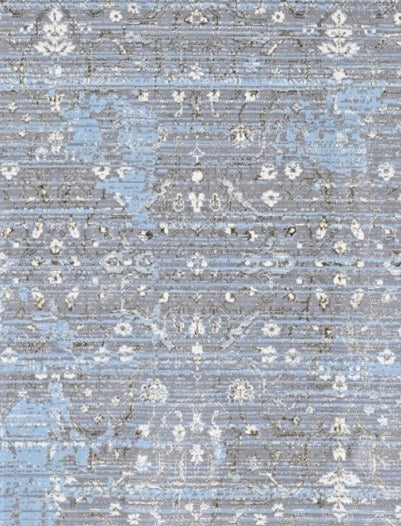 Iron Faded Medallion Modern Area Rug pattern detail