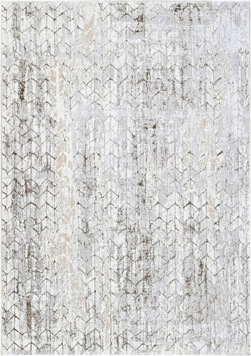 Pearl Abstract Splash Modern Area Rug, flat view