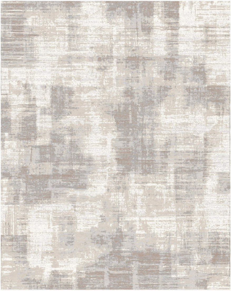 Pearl Mottled Abstract Modern Area Rug, flat view
