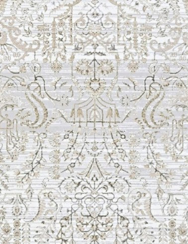 Pearl Soft Abstract Modern Area Rug pattern detail