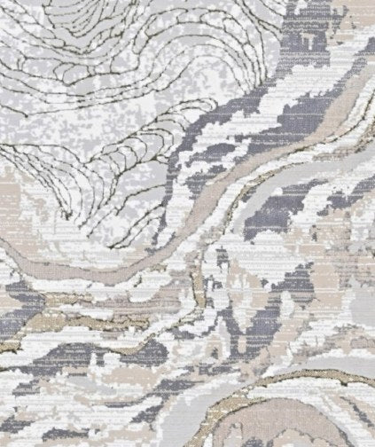 Pearl Stone Streak Modern Area Rug pattern detail
