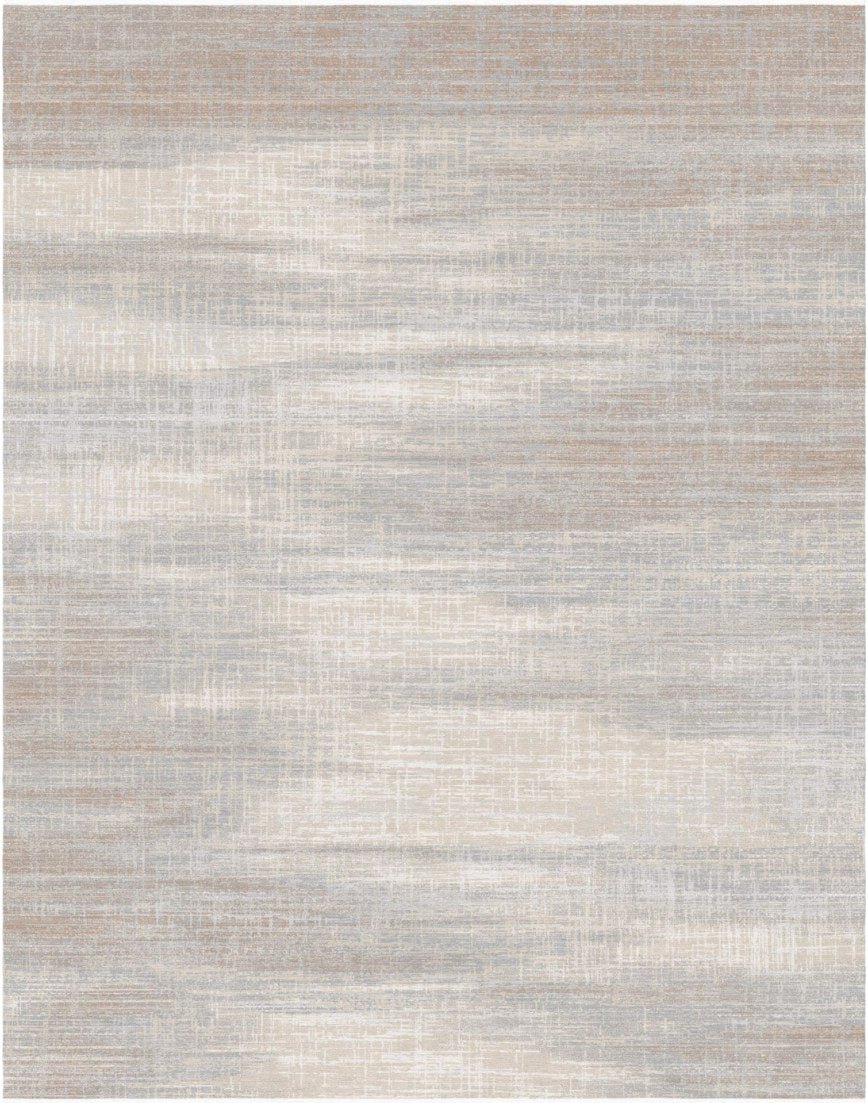 Platinum Sand Stripe Modern Area Rug, flat view