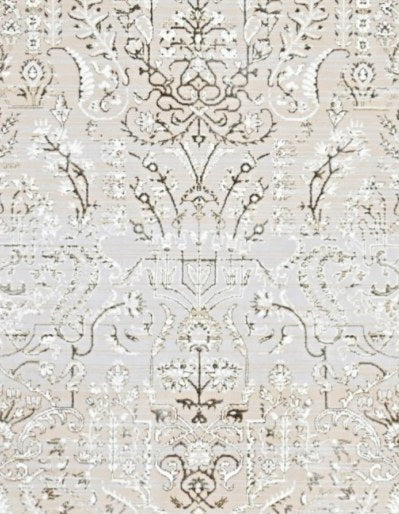 Platinum Soft Abstract Modern Area Rug pattern detail