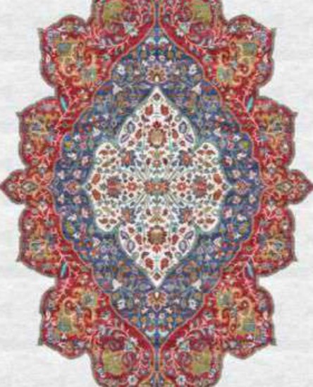 Ivory Floral Medallion Heritage Rug pattern detail