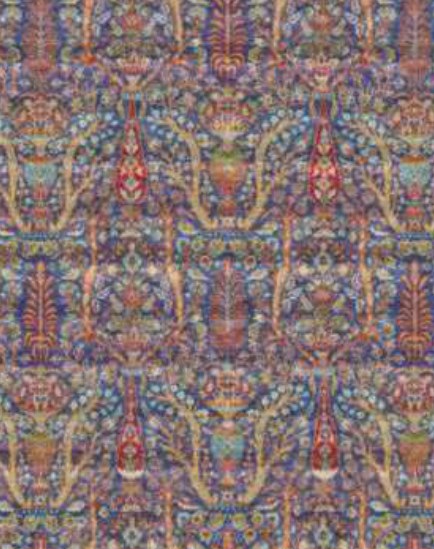 Blue Garden Heritage Rug pattern detail