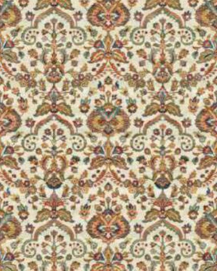 Ivory Lattice Heritage Rug pattern detail