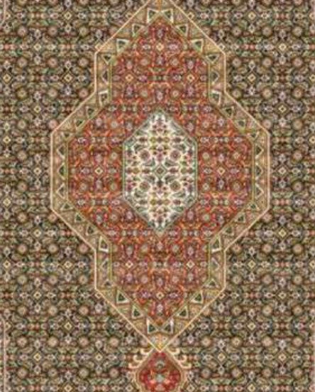 Rust Medallion Heritage Rug pattern detail
