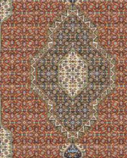 Terracotta Medallion Heritage Rug pattern detail