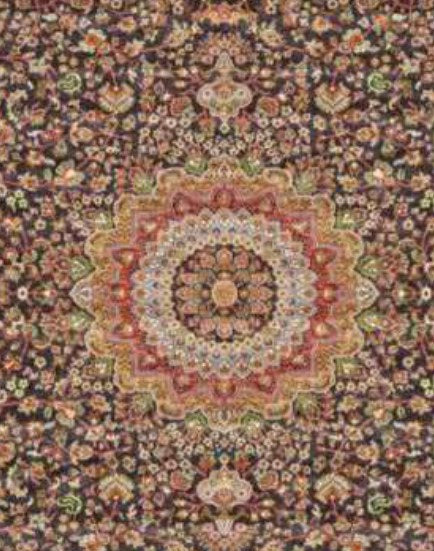 Ivory Garden Panel Heritage Rug pattern detail