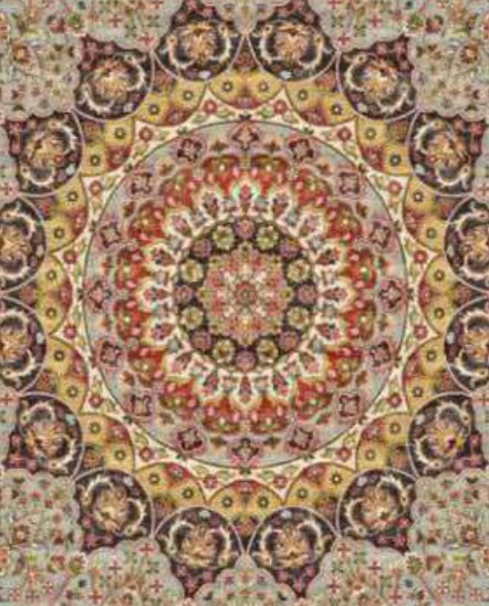 Grey Star Medallion Heritage Rug pattern detail