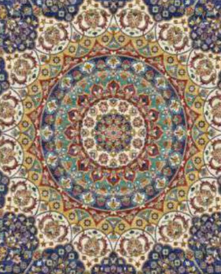 Blue Diamond Heritage Rug pattern detail