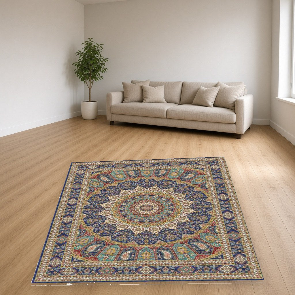 Blue Diamond Heritage Rug in a living room