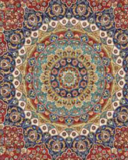 Terracotta Rosette Heritage Rug pattern detail