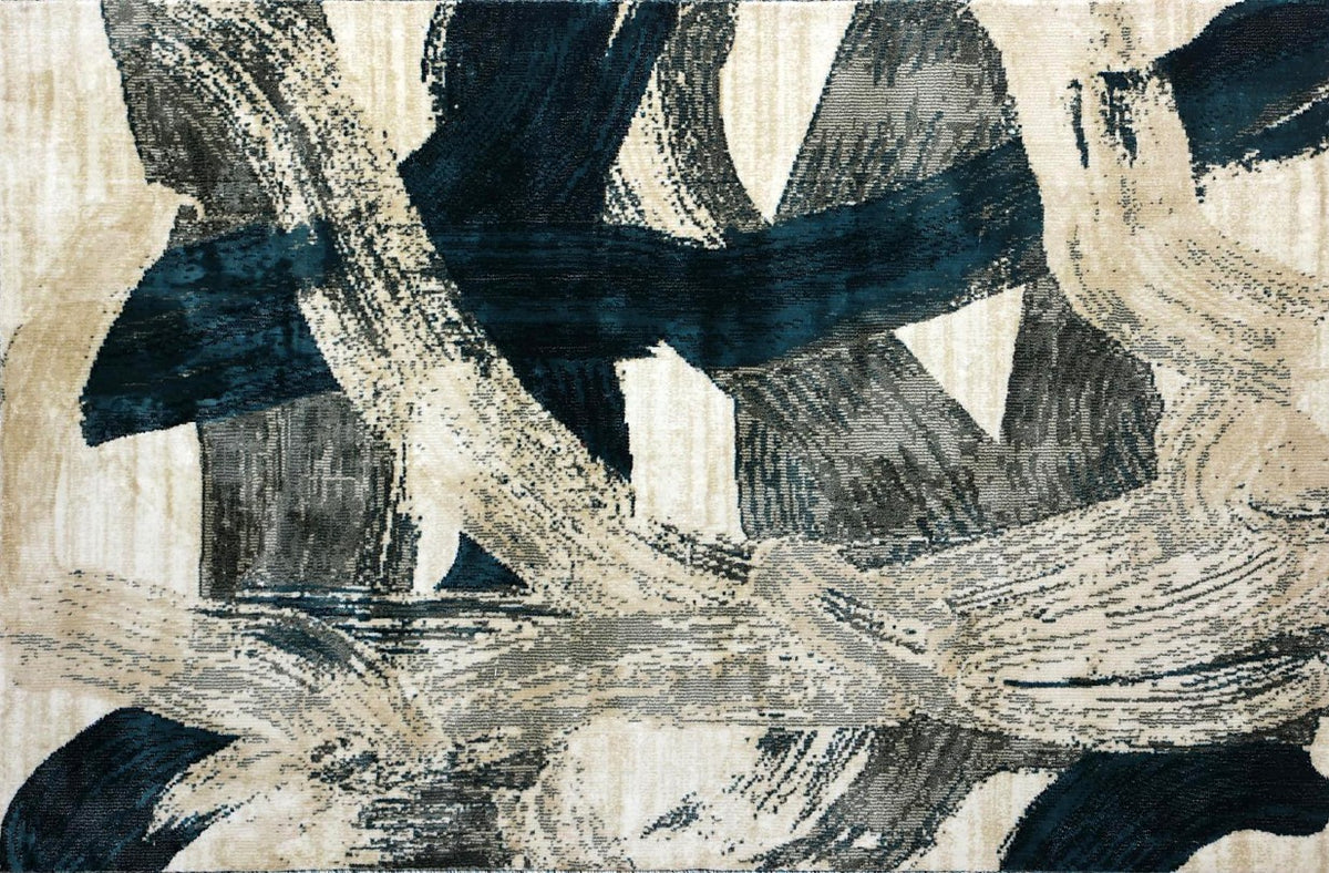 Avenue Abstract Multi New York Area Rug, flat view