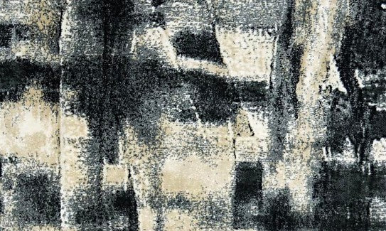 Block Distressed New York Area Rug pattern detail