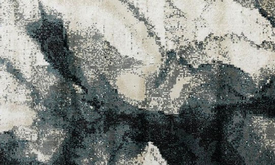 Charcoal Branch New York Area Rug pattern detail