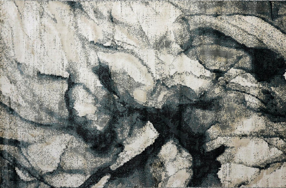 Charcoal Branch New York Area Rug, flat view