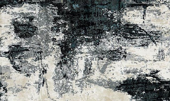 Charcoal Splash New York Area Rug pattern detail