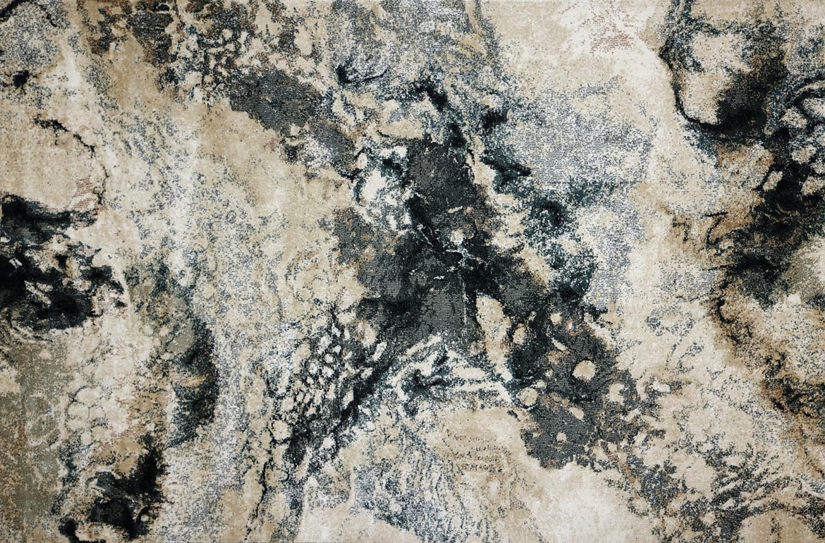 Graphite Wash New York Area Rug, flat view