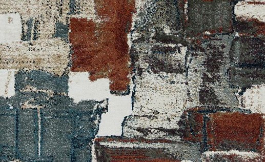 Manhattan Abstract Multi New York Area Rug pattern detail