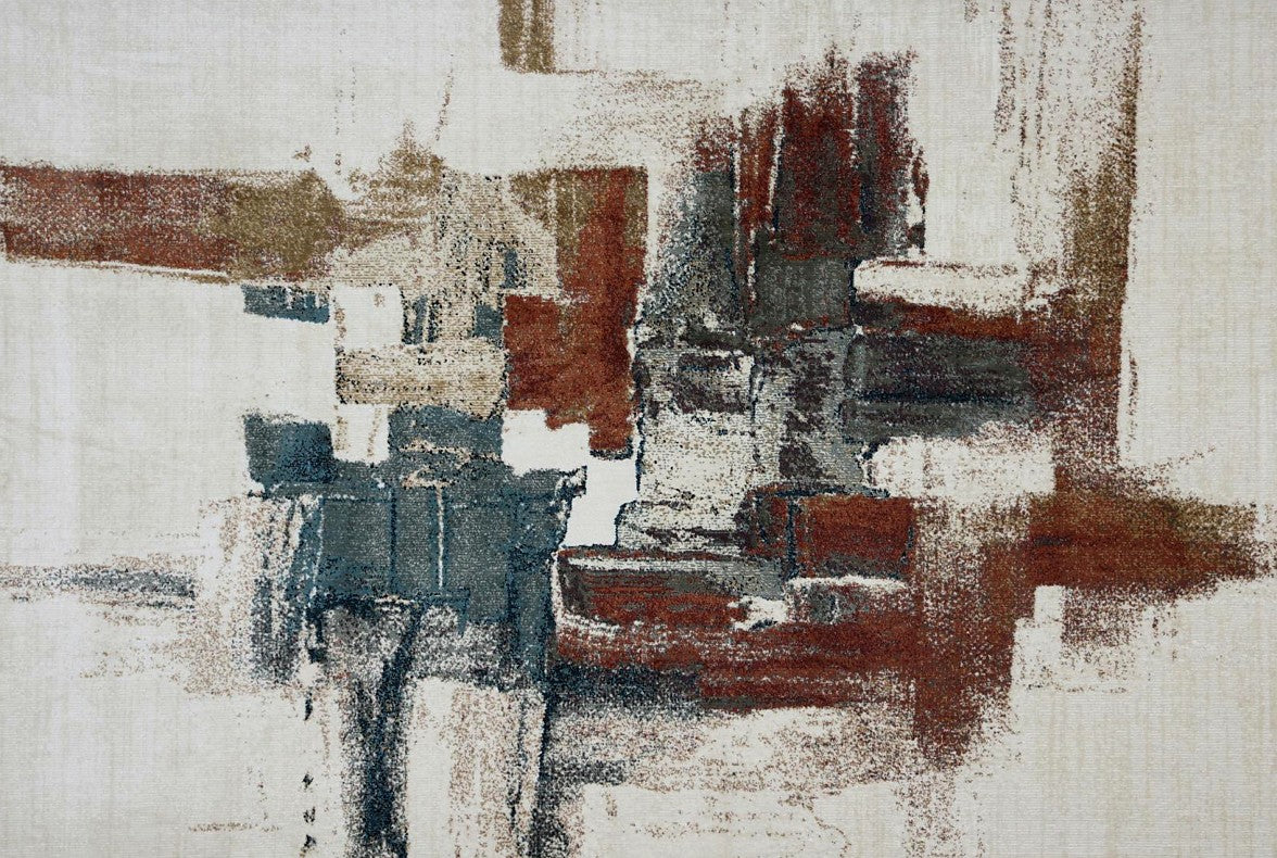 Manhattan Abstract Multi New York Area Rug, flat view