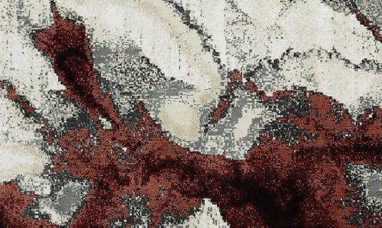 Maroon Branch New York Area Rug pattern detail