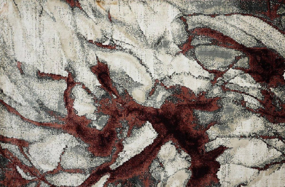 Maroon Branch New York Area Rug, flat view