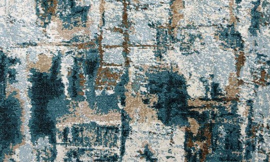 Metro Line Abstract New York Area Rug pattern detail