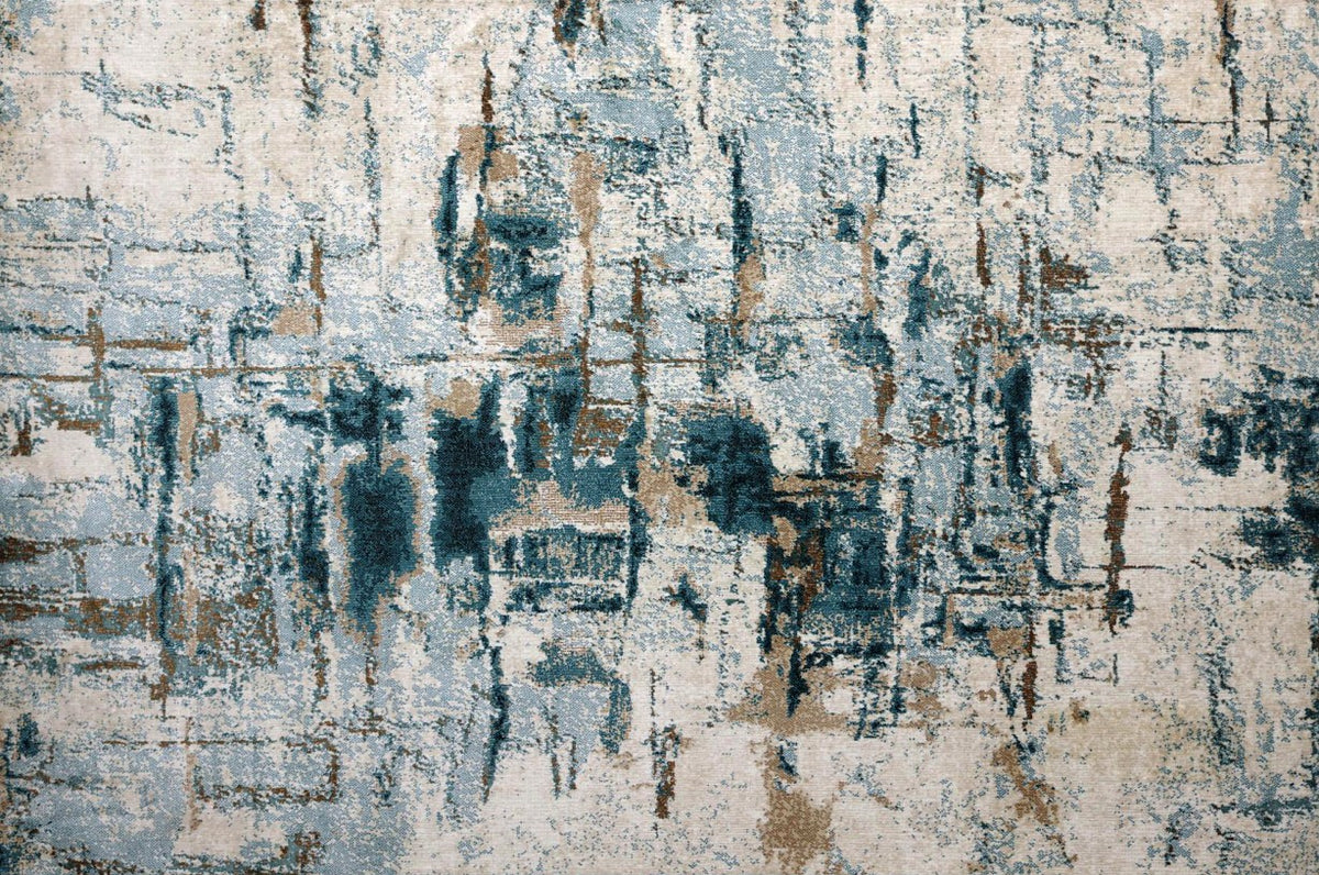 Metro Line Abstract New York Area Rug, flat view