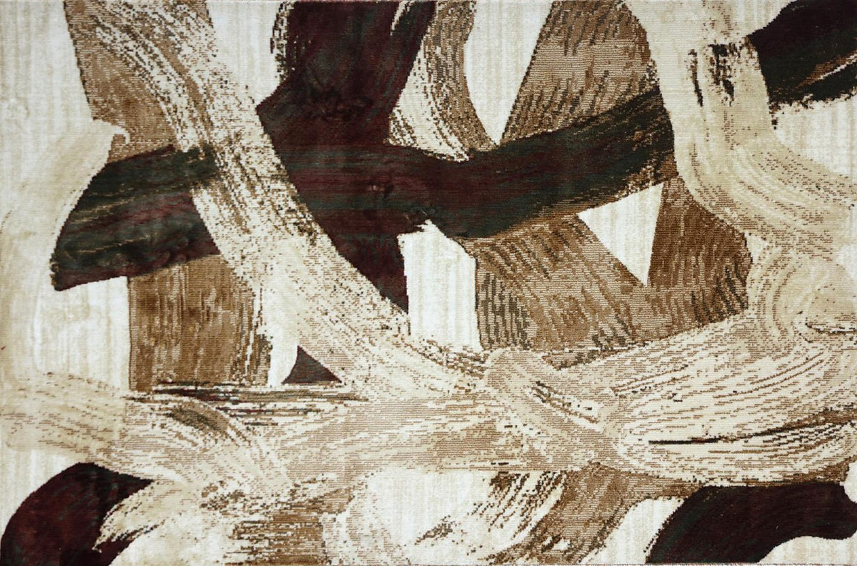 Skyline Abstract Multi New York Area Rug, flat view