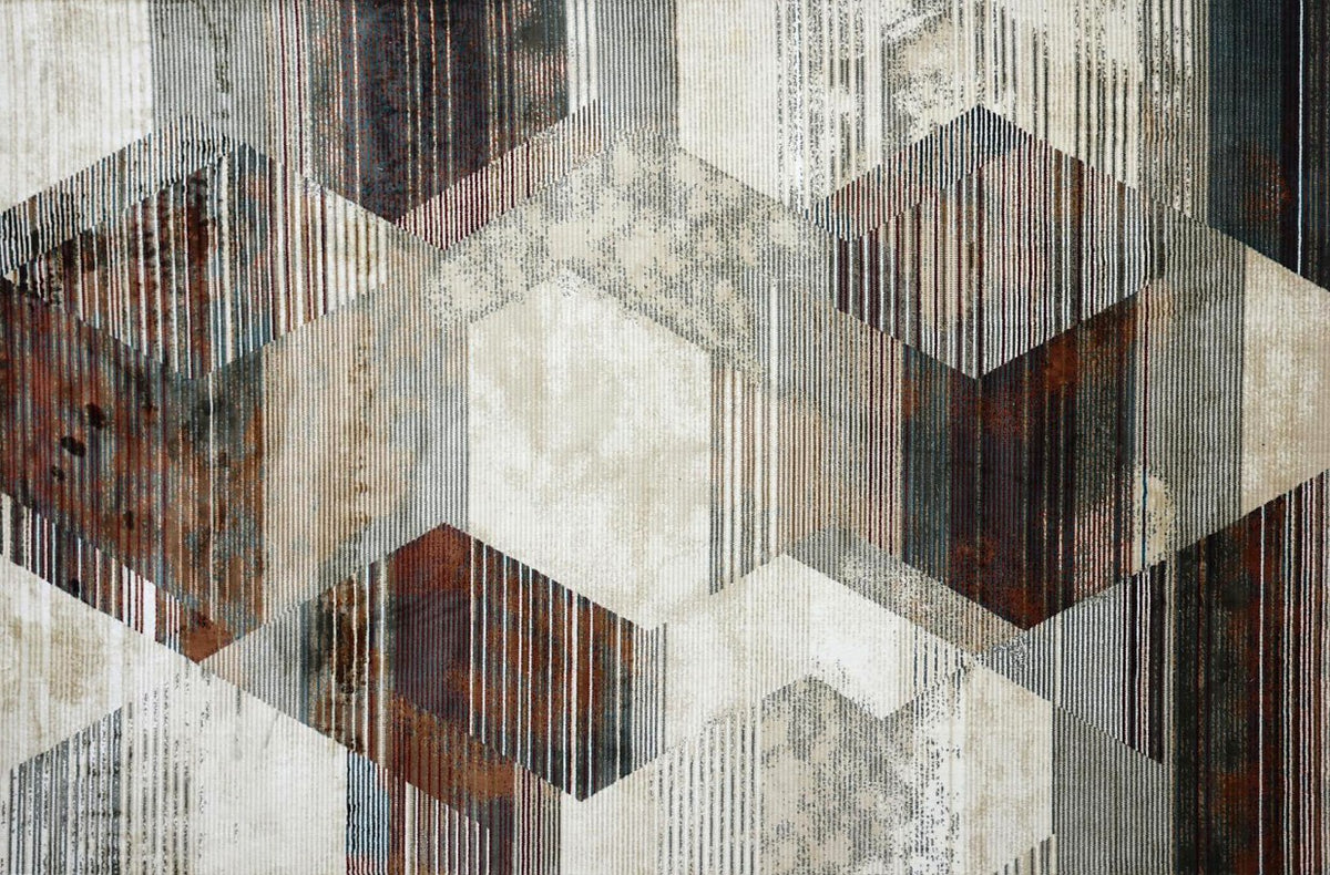 Studio Abstract Multi New York Area Rug, flat view