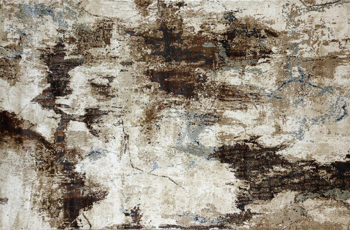 Taupe Splash New York Area Rug, flat view