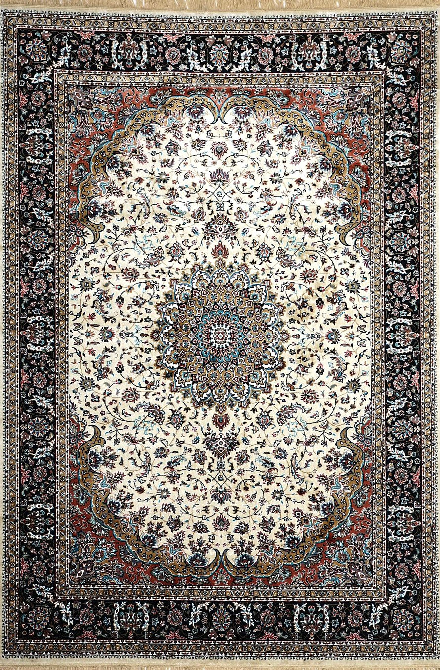 Cream Palace Panel Royal Area Rug, flat view