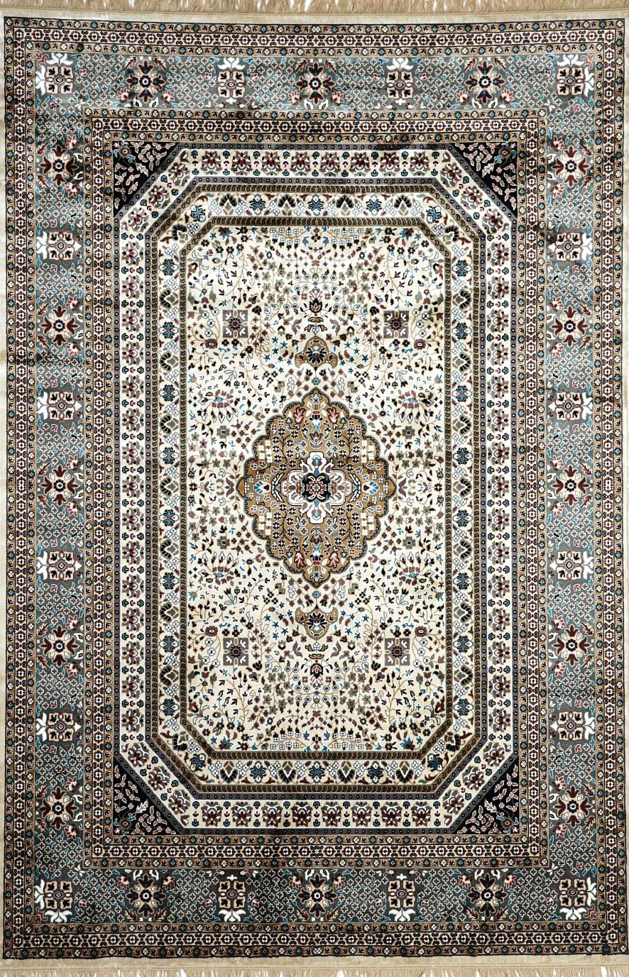 Cream Royal Medallion Royal Area Rug, flat view