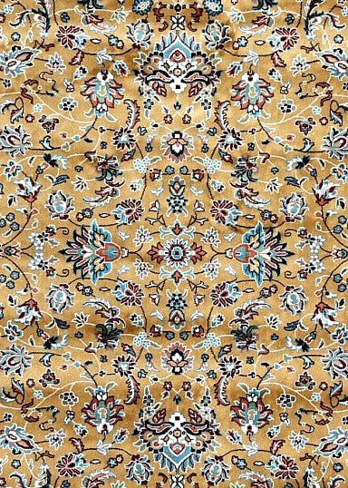 Gold Court Floral Royal Area Rug pattern detail