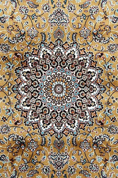 Gold Palace Panel Royal Area Rug pattern detail