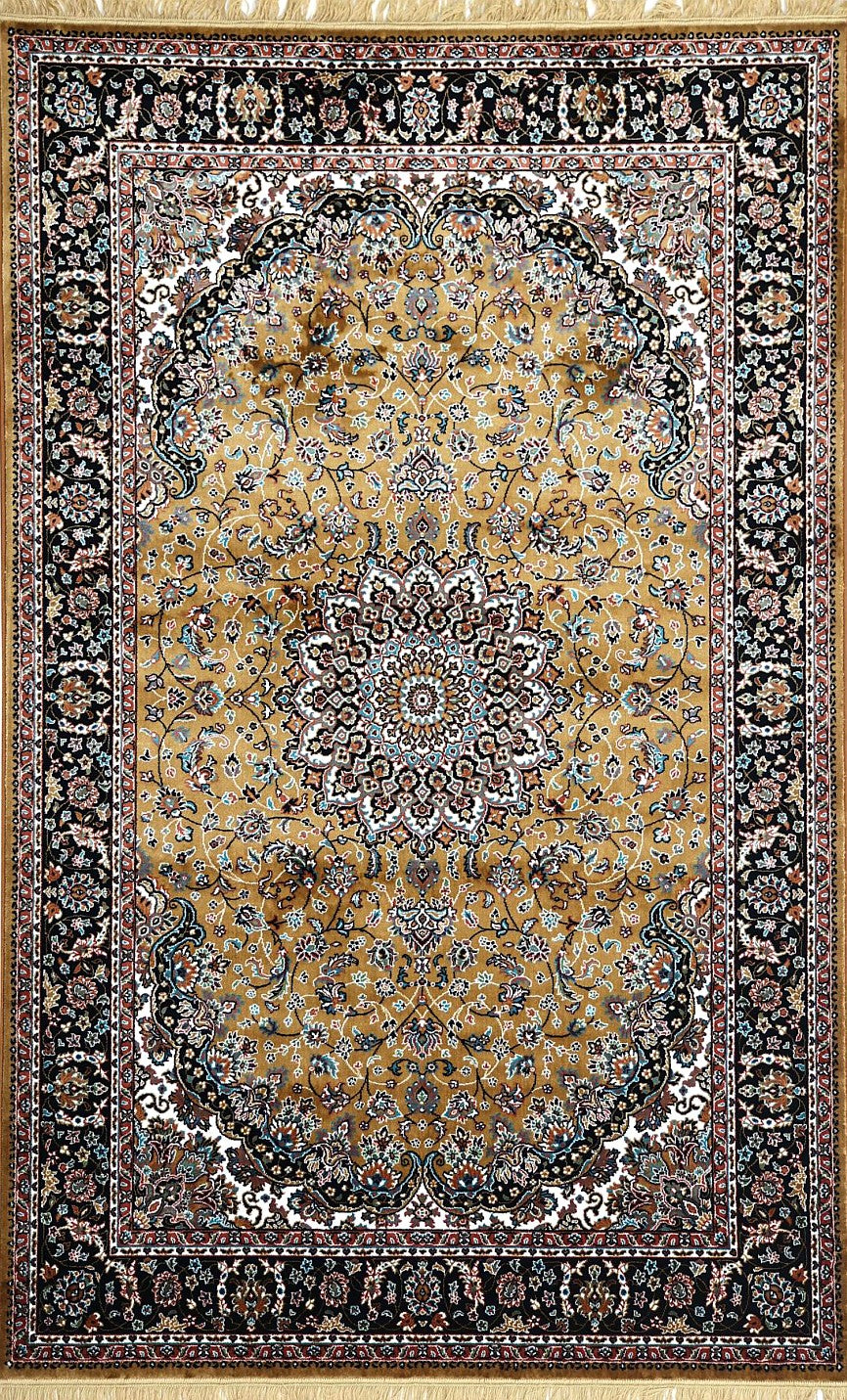 Gold Palace Panel Royal Area Rug, flat view