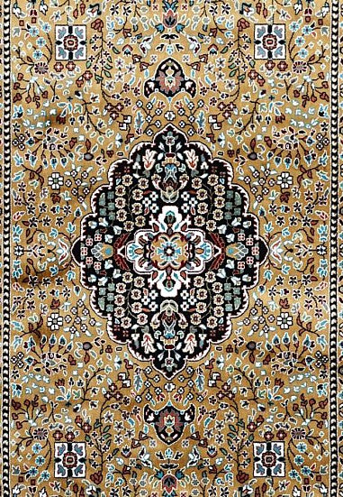 Gold Royal Medallion Royal Area Rug pattern detail