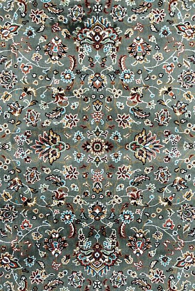 Grey Court Floral Royal Area Rug pattern detail