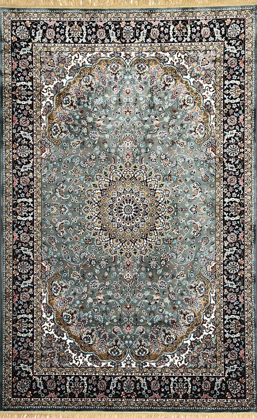 Grey Palace Panel Royal Area Rug, flat view