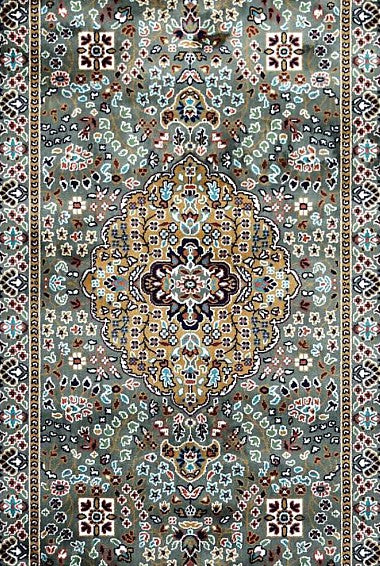 Grey Royal Medallion Royal Area Rug pattern detail