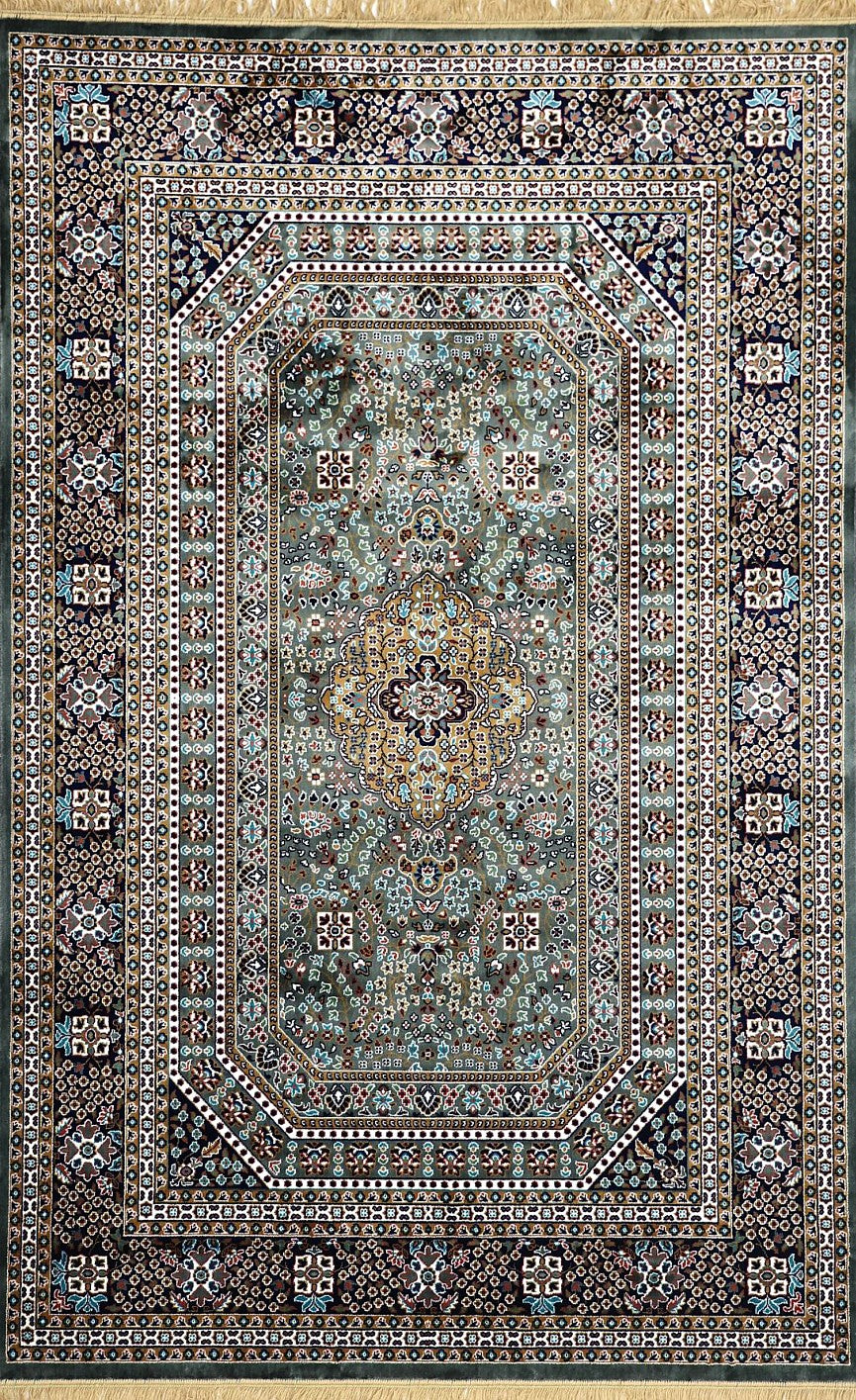 Grey Royal Medallion Royal Area Rug, flat view