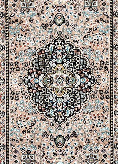Pink Royal Medallion Royal Area Rug pattern detail
