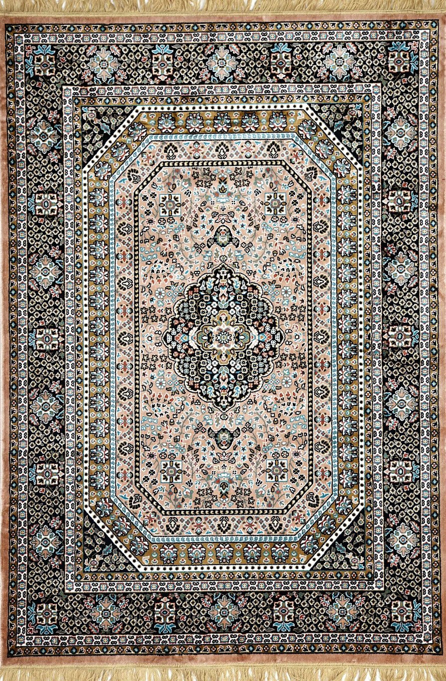 Pink Royal Medallion Royal Area Rug, flat view