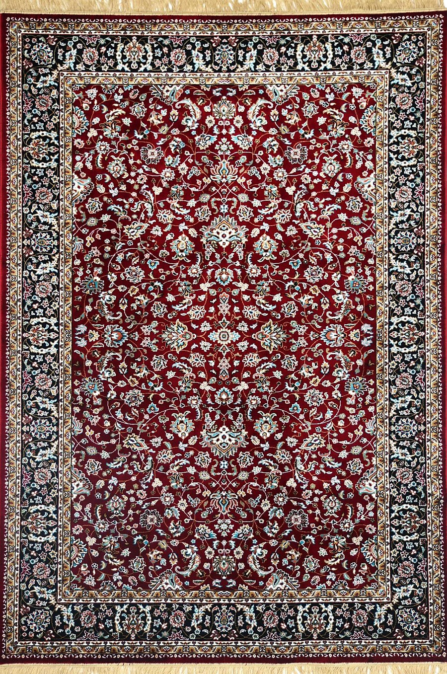 Red Court Floral Royal Area Rug, flat view