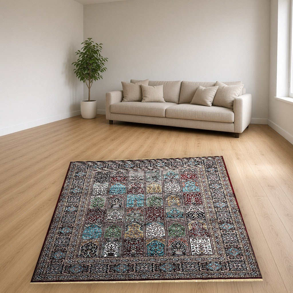 Red Niche Gallery Royal Area Rug in a living room